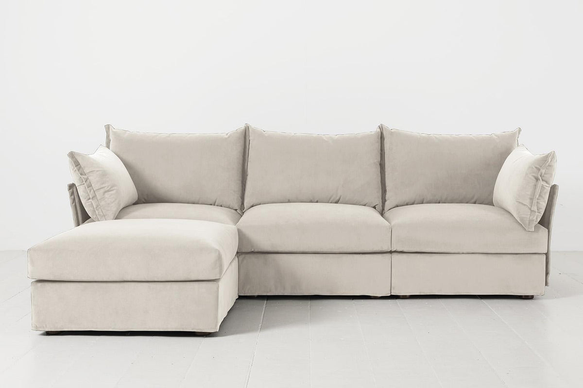 Dreisitzer-Sofa Model 06 mit Ecke links