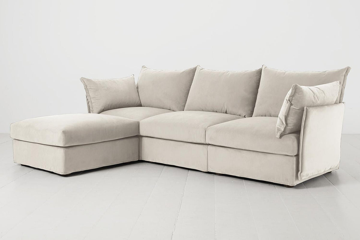 Dreisitzer-Sofa Model 06 mit Ecke links
