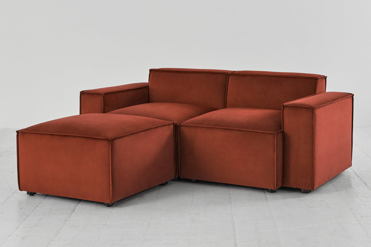 Zweisitzer-Sofa Model 03 mit Chaiselongue links