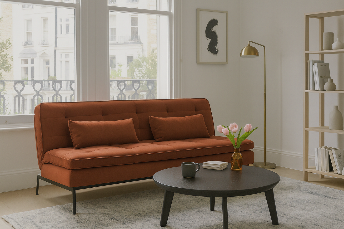 Model 11 Dreisitzer-Schlafsofa