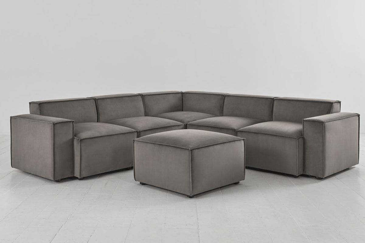 Ecksofa Model 03 mit Polsterhocker