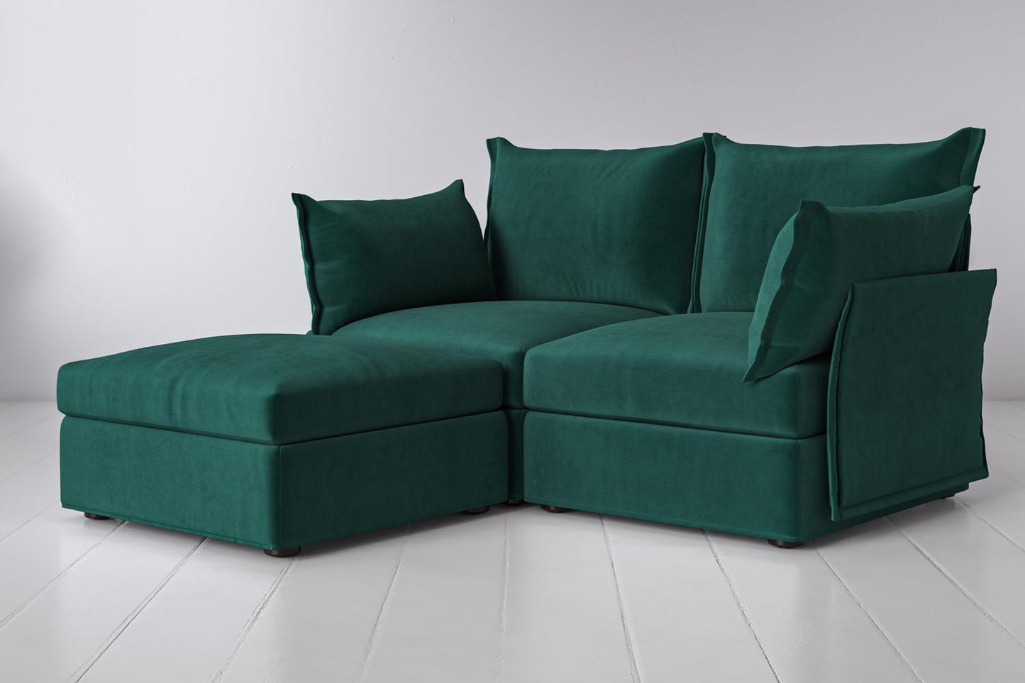 Zweisitzer-Sofa Model 06 mit Ecke links