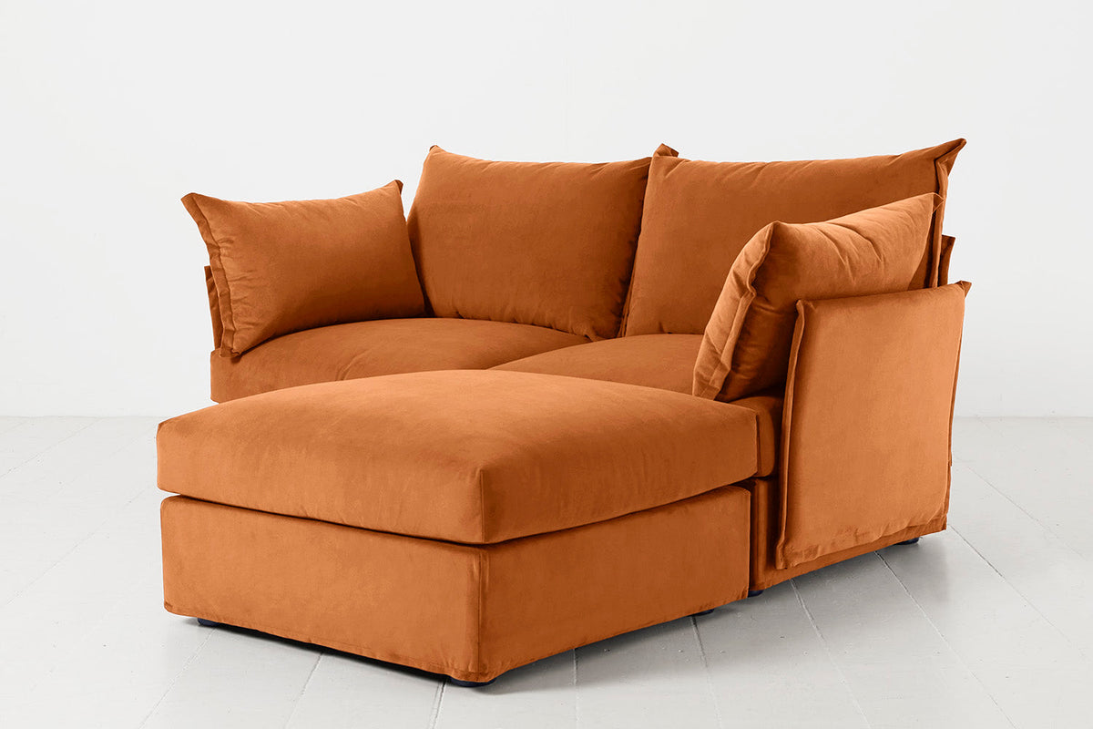 Zweisitzer-Ecksofa Model 06 mit Ecke rechts