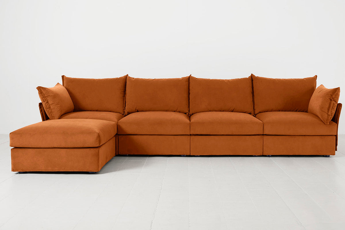 Viersitzer-Sofa Model 06 mit Ecke links