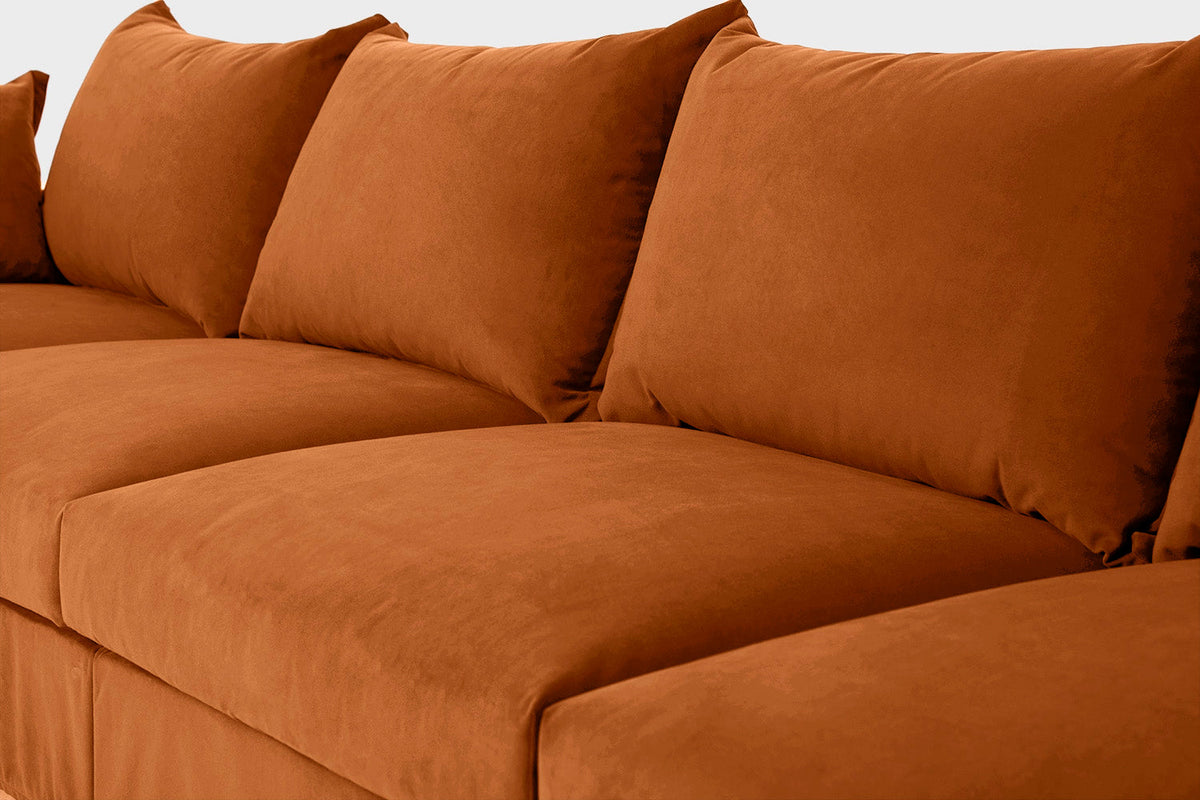 Ecksofa Model 06 mit Polsterhocker