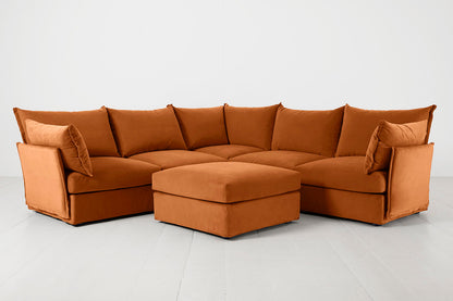 Ecksofa Model 06 mit Polsterhocker