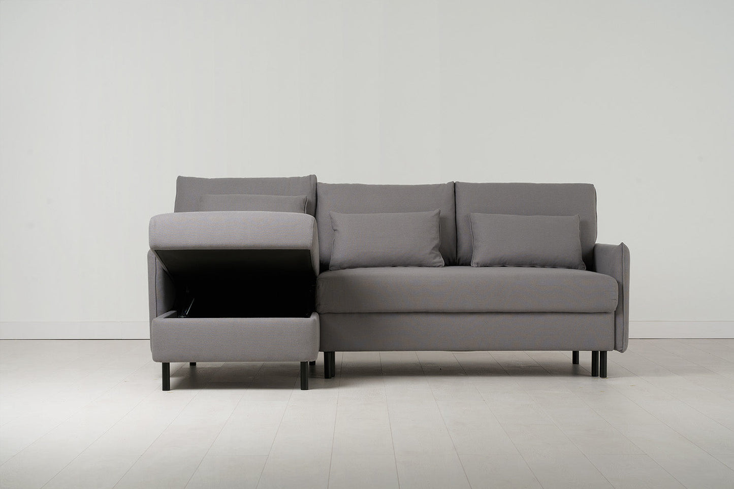 Dreisitzer-Sofa Model 12 mit Chaiselongue links