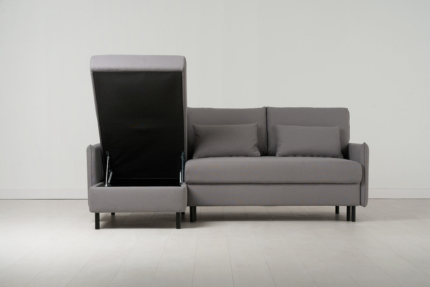 Dreisitzer-Sofa Model 12 mit Chaiselongue links