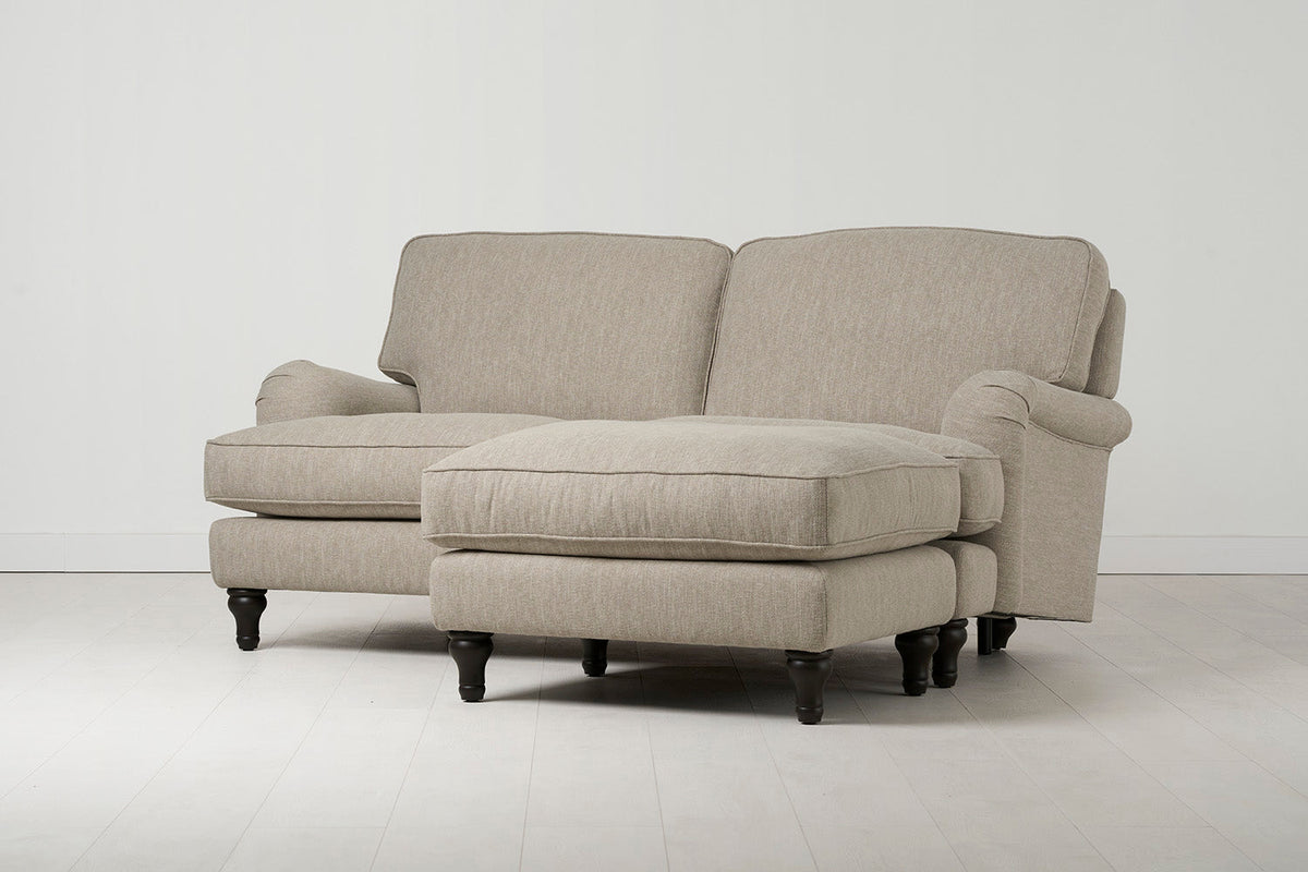 Model 15 Zweisitzer-Sofa mit Chaise Longue rechts