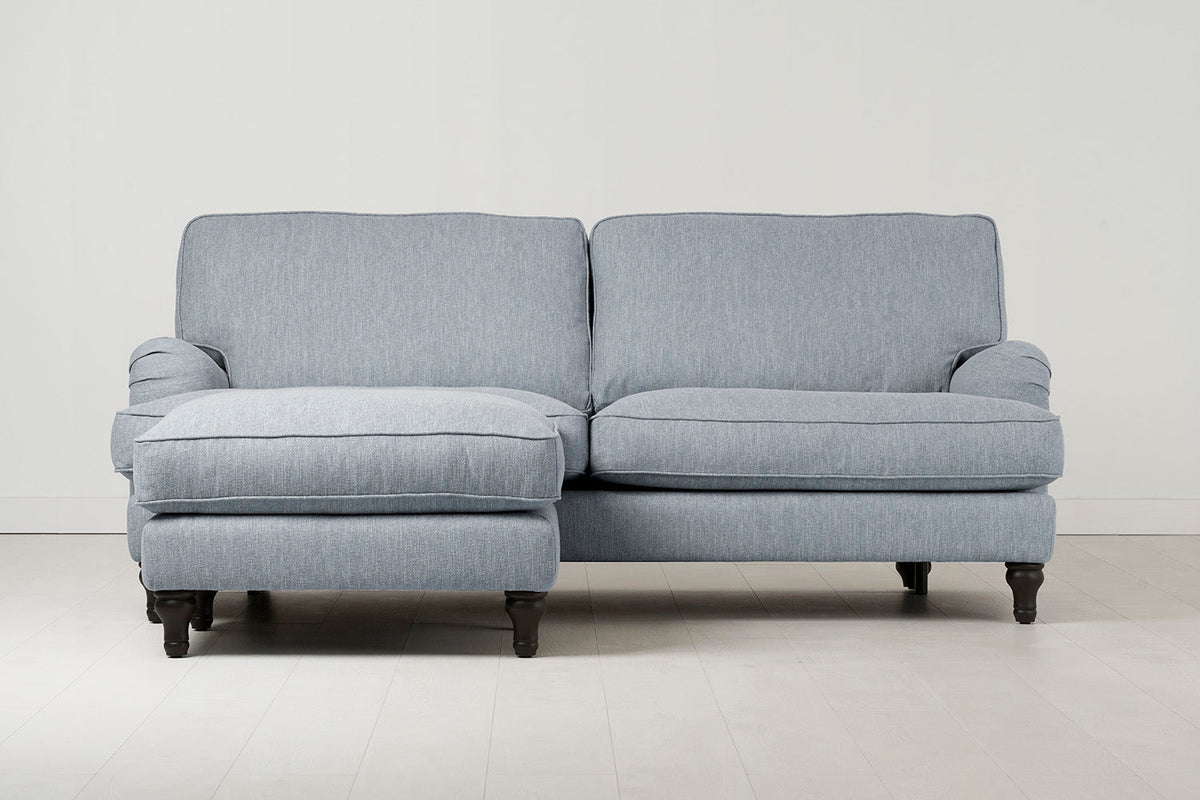 Model 15 Dreisitzer-Sofa mit Chaise Longue links