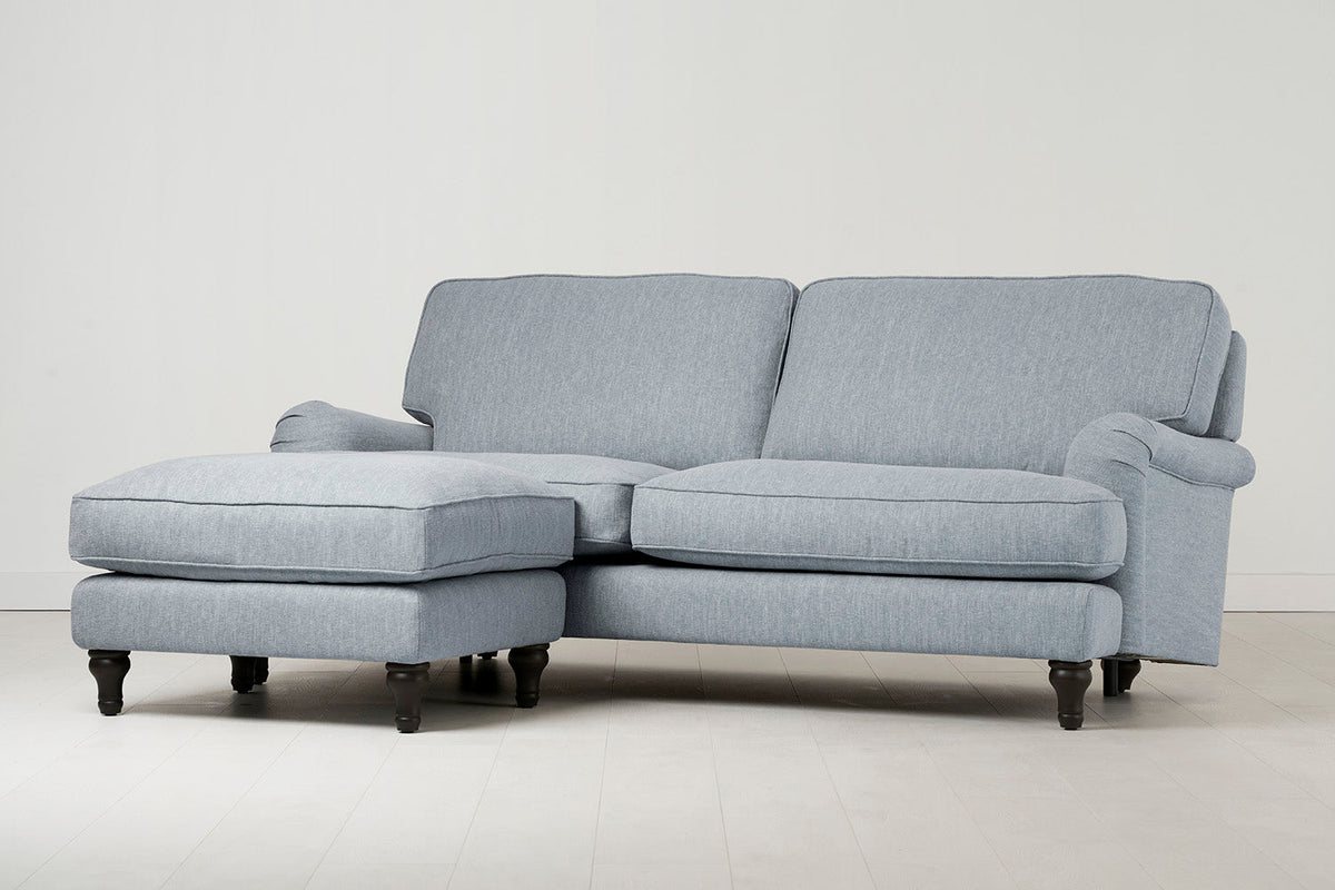 Model 15 Dreisitzer-Sofa mit Chaise Longue links