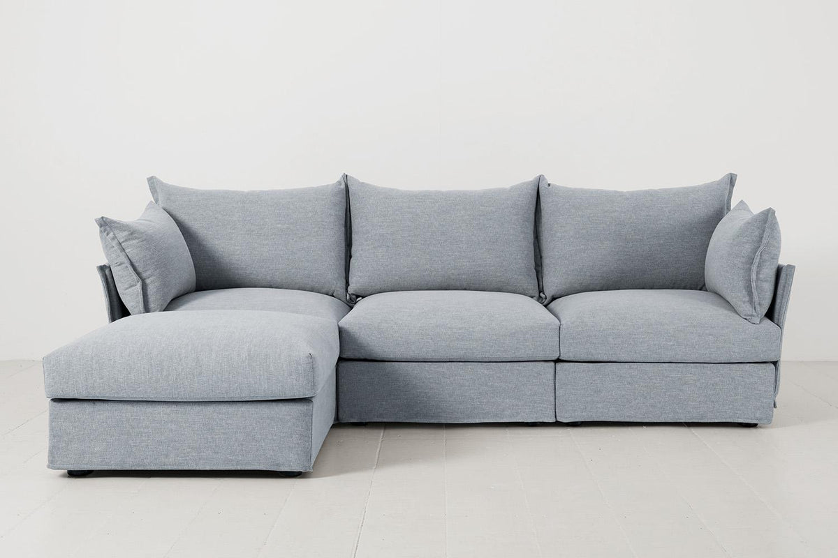 Dreisitzer-Sofa Model 06 mit Ecke links