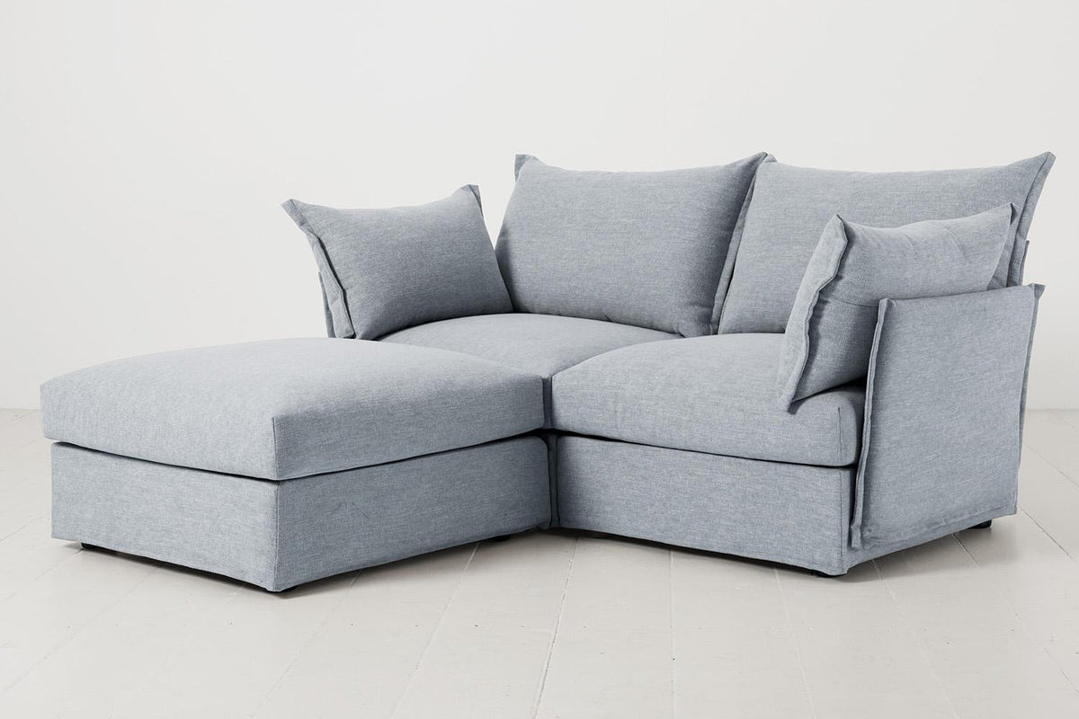 Zweisitzer-Sofa Model 06 mit Ecke links