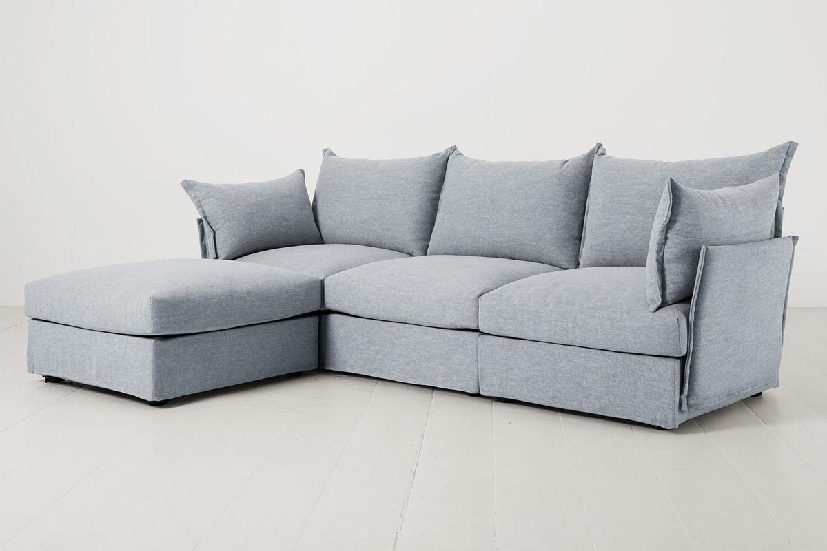 Dreisitzer-Sofa Model 06 mit Ecke links