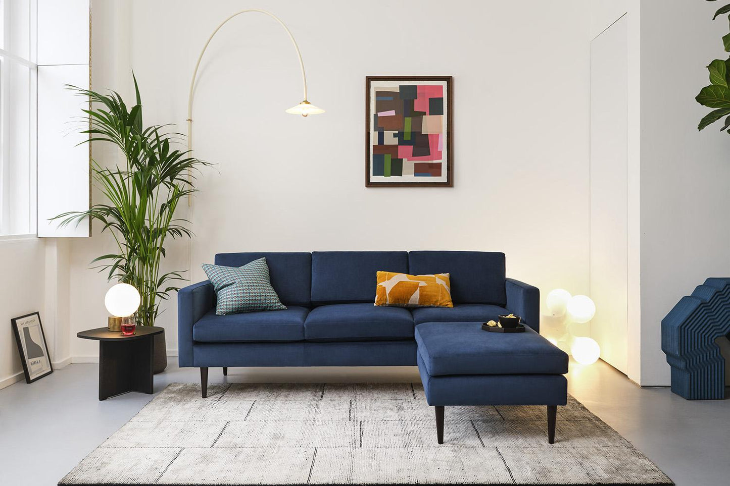 Dreisitzer-Ecksofa Model 01 mit Ecke rechts