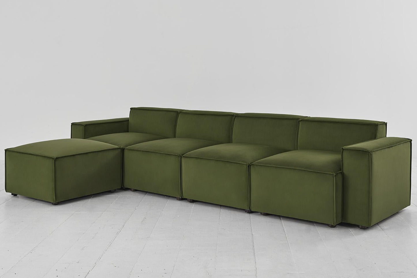 Viersitzer-Sofa Model 03 mit Chaiselongue links