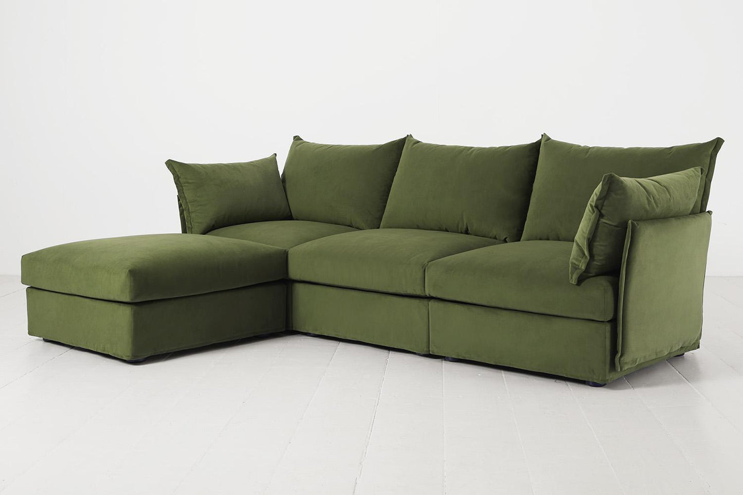 Dreisitzer-Sofa Model 06 mit Ecke links