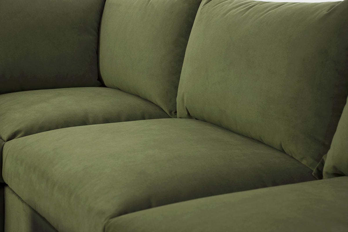 Ecksofa Model 06 mit Polsterhocker