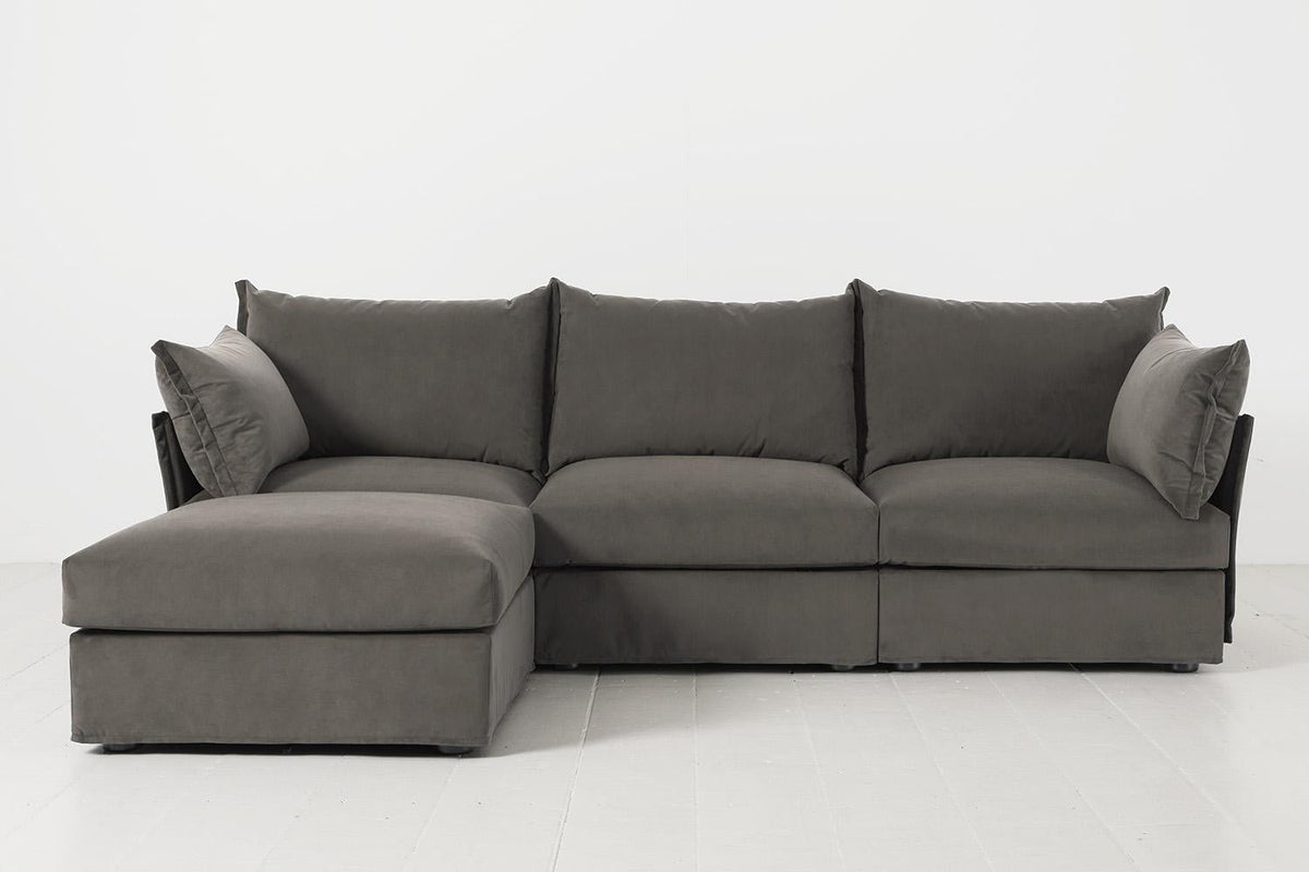 Dreisitzer-Sofa Model 06 mit Ecke links