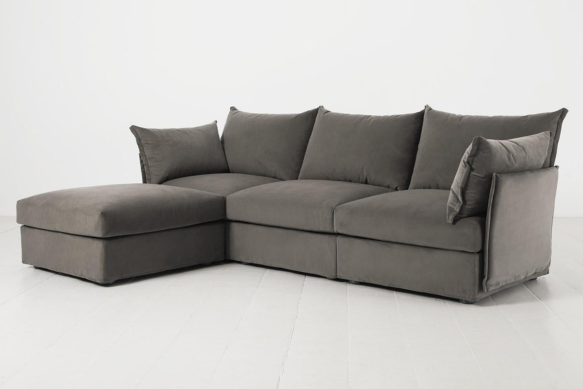 Dreisitzer-Sofa Model 06 mit Ecke links