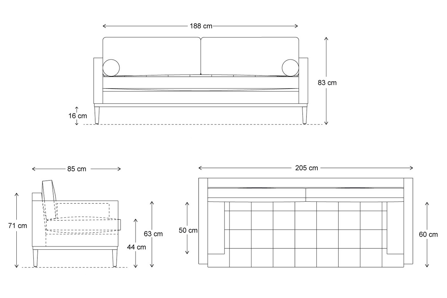 Model 02 3-Seater Sofa