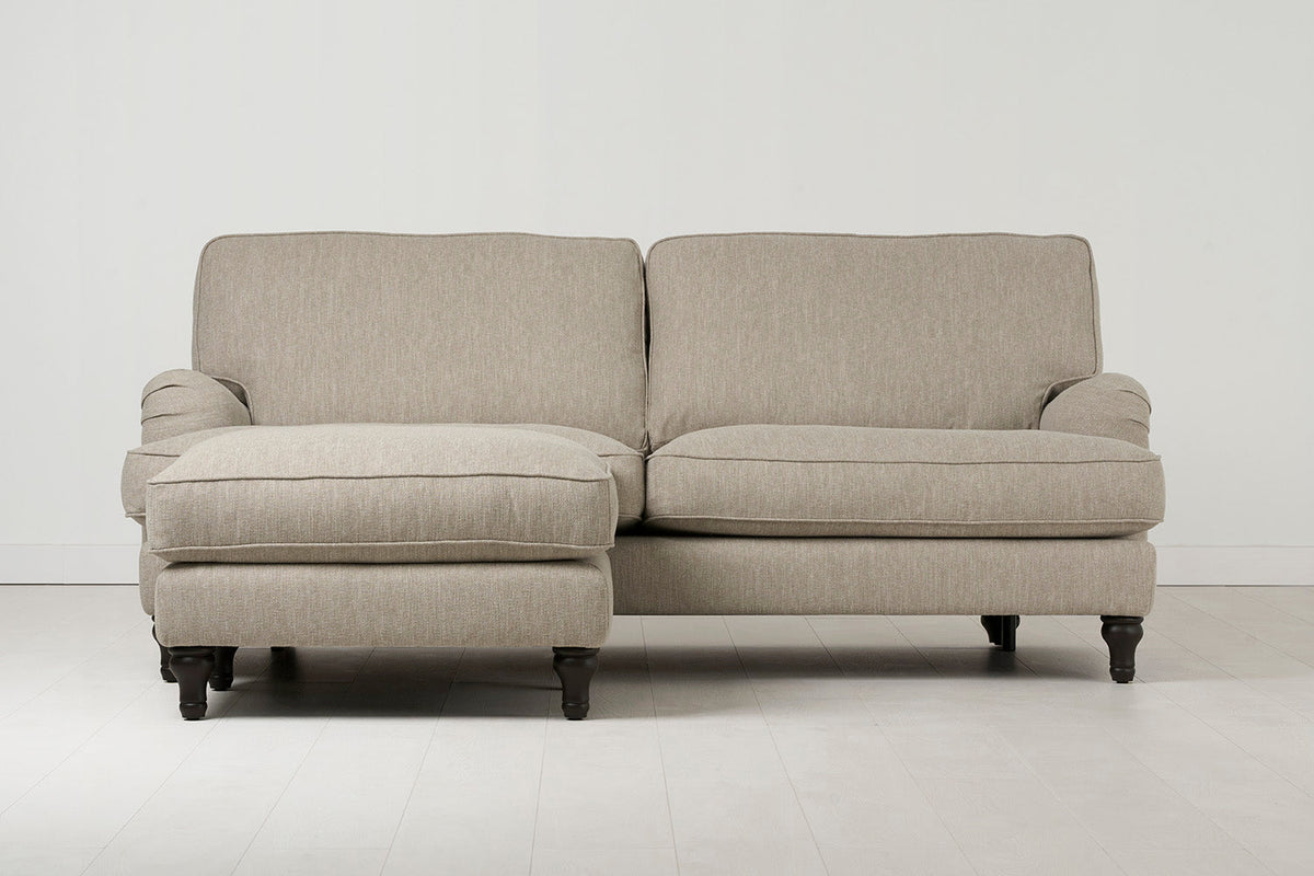 Dreisitzer-Sofa Model 12 mit Chaiselongue links