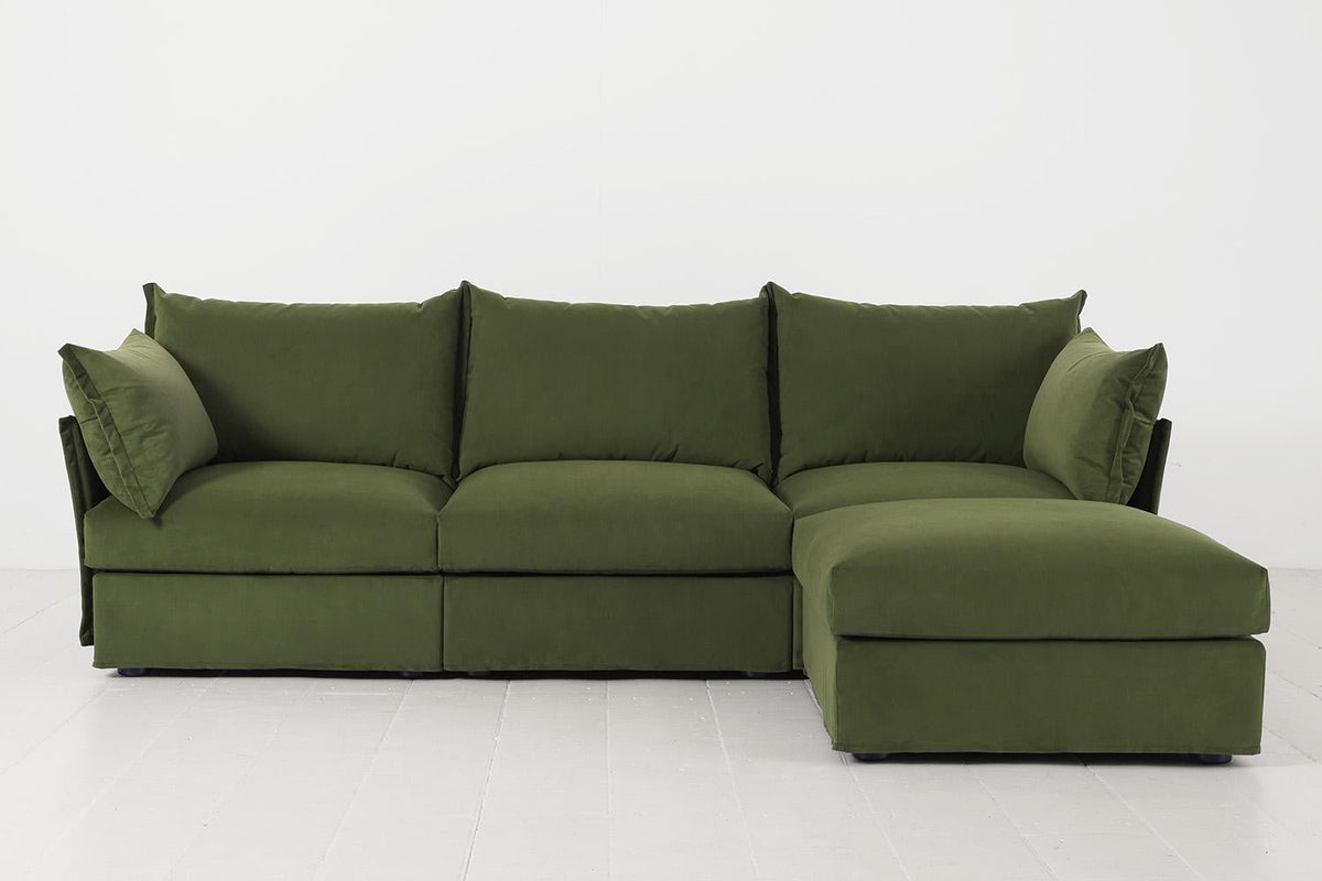 Dreisitzer-Ecksofa Model 06 mit Ecke rechts