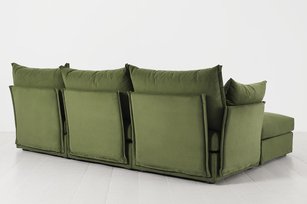 Dreisitzer-Sofa Model 06 mit Ecke links